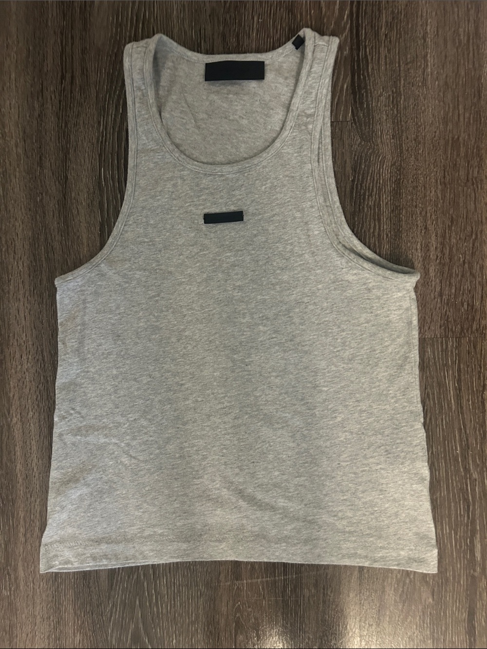 Essentials Fear of God Grey Relaxed Tank with Logo